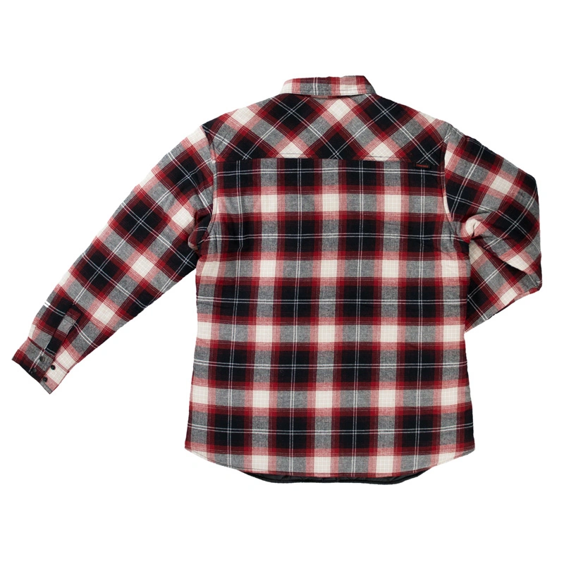 Custom Design Casual Dark Plaid Pattern Fancy Long Sleeve Flannel Plaid Cotton Shirts for Men